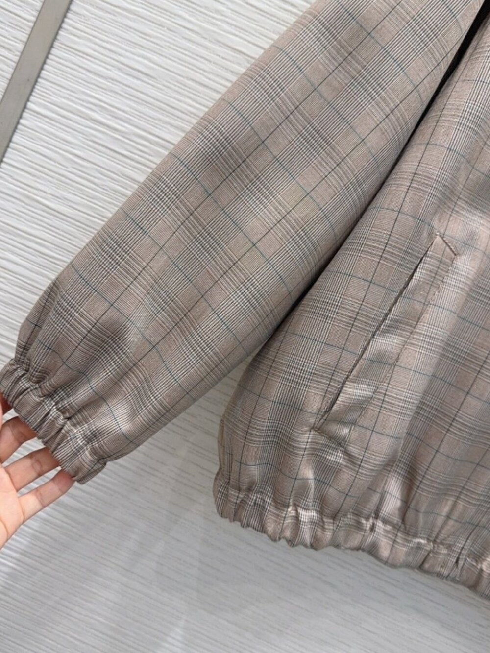 Women's Miu Miu plaid zip-up jacket for everyday wear S - Picture 3 of 8